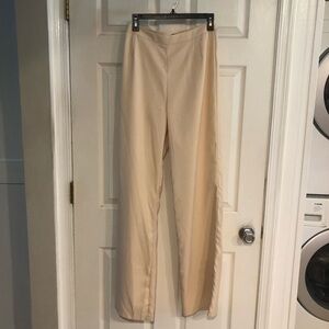 PrettyLittleThing beige trouser pants-size 4